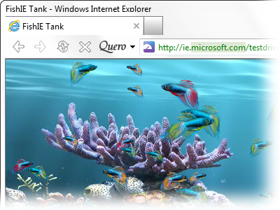 IE FishIE Tank Demo with Quero Toolbar 6