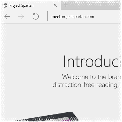 Microsoft Edge (Project Spartan) in Windows 10 Build 10049